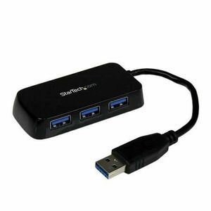 Hub USB Startech ST4300MINU3B, 4x USB 3.2 Gen 1 (Negru) imagine