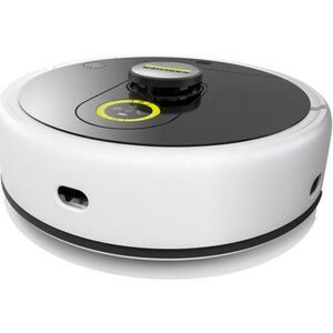 Aspirator robot mop cu role inteligent Karcher RCF 3 1.269-660.0, navigatie LiDar, 5200mAh, autonomie 120 de minute, 80m², putere de aspirare 5000 Pa, recipient apa curata 430ml, rezervor apa murdara 115 ml (Alb/Negru) imagine