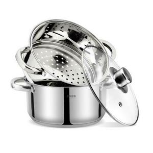 Set de gatit sub Aburi din Inox Zass Gourmet ZG-SSS 01 (Inox) imagine