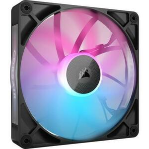 Ventilator Corsair iCUE LINK RX140 RGB, iluminare RGB, 140mm, 1700 rpm, PWM (Negru) imagine