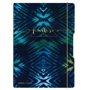 Caiet Herlitz MyBook Flex, 2 x 40 file, 80 g/mp, dictando si matematica, New Batik Fearless imagine