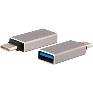 Adaptor TnB ADATCSG, USB Mama, USB-C Tata (Gri) imagine