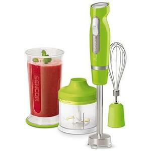 Set Blender de mana Sencor SHB SHB4461GR-E, 1000 W, capacitate bol 700 ml, vas de tocat 500 ml, 6 cutite TITAN, tehnologia Active Speed Button (Verde) imagine