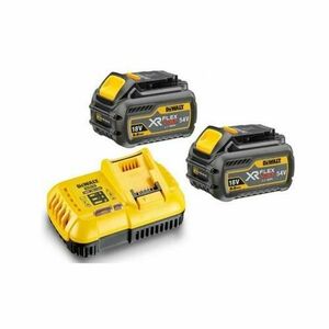 Set 2 acumulatori incarcator, DeWALT, FlexVolt , 54V, 6Ah, Galben/Negru imagine