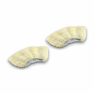 Set lavete pentru duza de mana Karcher 2.863-344.0, Microfibra, Compatibile cu Karcher SC 1, SC 2, SC 3, SC 4, SC 5, SG 4/2, SI 4 (Galben/Alb) imagine