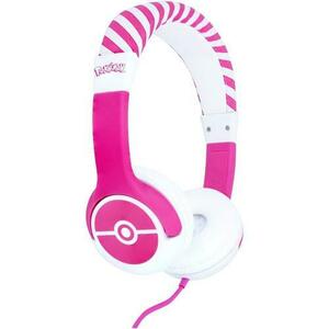 Casti Stereo OTL Pokemon Pokeball Pink, Pentru copii, Cu fir (Roz) imagine