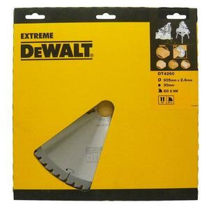 Panza fierastrau pentru lemn, DeWalt, Extreme, Metal, 305x30x2.6 mm, 60 dinti, Argintiu imagine