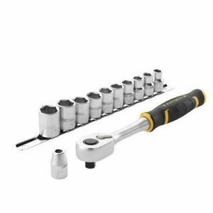 Set tubulare cu clichet Stanley FMMT82679-0, 120 dinti, biti 1/4inch, 22 piese imagine