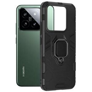 Husa Protectie Spate Lemontti LEMHSSX14UN Silicon Shield pentru Xiaomi 14 Ultra (Negru) imagine