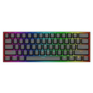 Tastatura gaming mecanica Redragon Dragonborn, iluminare RGB, switch-uri rosii (Negru) imagine