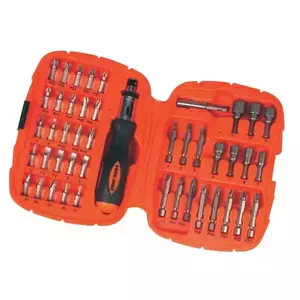 Set 45 accesorii Black & Decker A7039, Surubelnita, Capete de surubelnita, Chei imagine