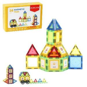 Set de constructie magnetic 3D - 38 piese imagine