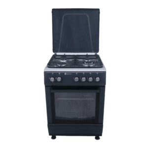 Aragaz Studio Casa Peony Petrol Grey 4G PEONY4G60/60PETROLGREY, Gaz, 3 Arzatoare gaz + 1 Wok, Grill, Aprindere electrica, Siguranta (Gri/Inox) imagine