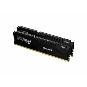 Memorie Kingston FURY Beast Black 64GB(2x32GB) DDR5 6000MHz CL30 KF560C30BBEK2-64 imagine