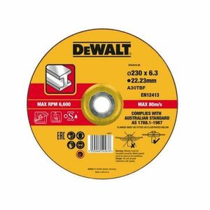 Disc taiere inox Dewalt DT43919-QZ, 230 x 6.0 x 22.23 mm imagine