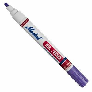 Marker permanent industrial cu vopsea MARKAL SL-100, violet, varf rotund 2 - 4 mm imagine