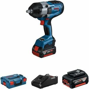 Masina de insurubat cu percutie Bosch Professional GDS 18V-1000, 18 V, 1750 rpm, 1000 Nm, 2600 bpm, 2x acumulatori, incarcator, cutie transport imagine