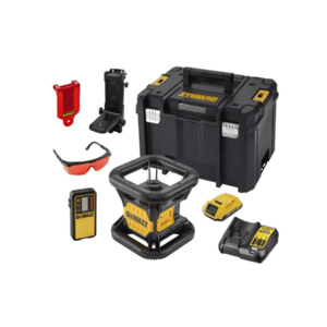 Set nivela laser, DeWalt, rotativa, cu acumulator si incarcator, DCE074D1R-QW imagine