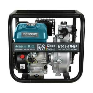 Motopompa de inalta presiune 7 c.p, Könner & Söhnen KS 50 HP, benzina, debit 500 l / min, inaltime refulare 70 m, adancime absorbtie 8 m, carcasa aluminiu, consum redus, compacta imagine