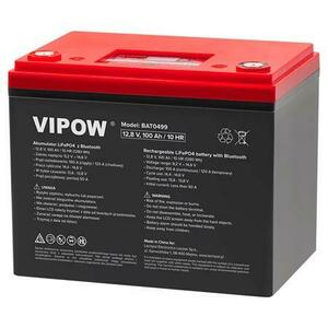 Acumulator Vipow BAT0499, LIFEPO4, 12V, 100AH, Bluetooth imagine