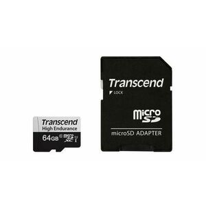 Card de memorie Transcend USD350V, 64GB, microSDXC, Clasa 10, UHS-I U1, V30 imagine