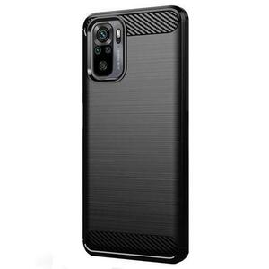 Husa Flexibila Antisoc Carbon pentru Xiaomi Redmi Note 10 / Redmi Note 10S (Negru) imagine