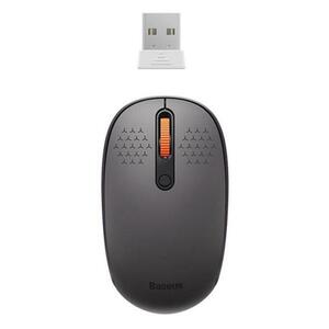 Mouse Wireless Baseus F01B Tri-Mode, 1600 DPI, Bluetooth / Wi-Fi (Gri) imagine