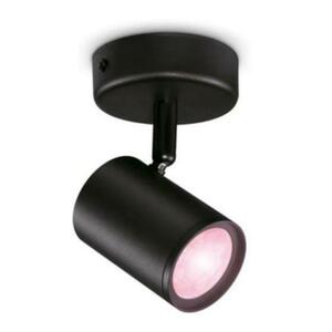 Spot inteligent WiZ Imageo, Wi-Fi, Bluetooth, RGB, 4.9W, 345 lm, lumina colorata, metal (Negru) imagine