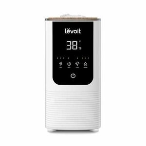 Umidificator LEVOIT OasisMist 450S Smart Ultrasonic Cool Mist Tower, Autonomie 45 ore, Rezervor 4.5 L, Senzor de umiditate, Timer, Wi-Fi, 280W (Alb) imagine