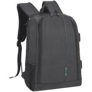 Rucsac laptop Rivacase Green Mantis 7490 black, 15.6inch (Negru) imagine