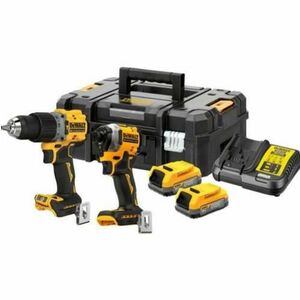 Set 2 Masini de gaurit si insurubat DeWalt DCD805 si DCF850, 2 acumulatori Powerstack, 18 V, 1.7 Ah, valiza (Galben/Negru) imagine