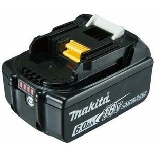 Acumulator Makita BL1860B, Li-ion, 18 V, 6.0 Ah, indicator nivel baterie (Negru) imagine