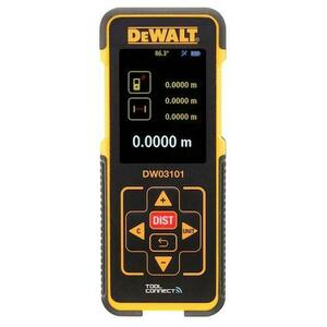 Telemetru cu laser DeWalt DW03101-XJ, 100 m, Buetooth (Galben/Negru) imagine