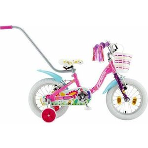 Bicicleta Copii Polar 2024 Summer, roti 14inch, frana V-brake, cadru otel (Roz/Albastru) imagine