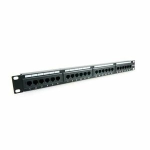 Patch panel 24 porturi , 1U, UTP Cat.5e, Krone+110 - EMTEX imagine