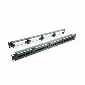 Patch panel 24 porturi , 1U, UTP Cat.6, Krone+110 - EMTEX imagine