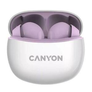 Casti True Wireless Canyon TWS-5, Bluetooth, In-Ear, Microfon (Violet) imagine