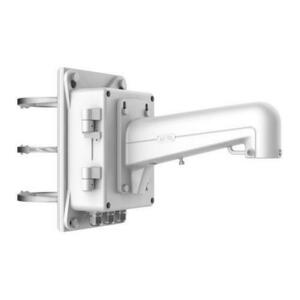 Suport de montaj pe stalp cu doza de conexiuni pentru camere PTZ Hikvision DS-1602ZJ-BOX-POLE, material aluminiu si otel, 209.7×314×600.8mm imagine