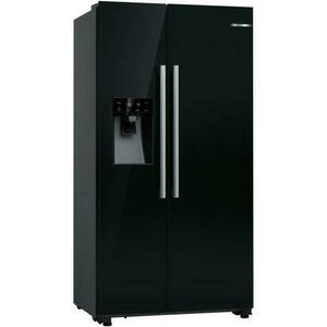 Side by side Bosch American KAD93ABEP, 562 l, Clasa E, NoFrost, FreshSafe, Dozator apa si gheata, Iluminare LED, VarioZone, H 179 cm (Negru) imagine