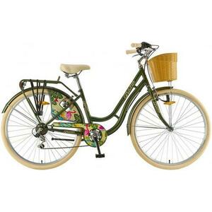 Bicicleta Oras Polar 2023 Grazia 6s, roti 28 inch, cadru otel L, 6 Viteze, Verde imagine