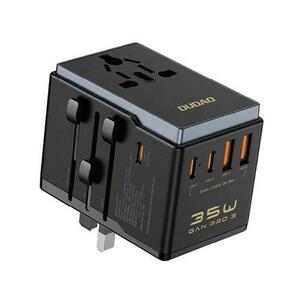 Incarcator Retea Dudao Travel A35Pro, 35 W, 3 A, Schuko, 2 USB-A, 3 USB-C (Negru) imagine