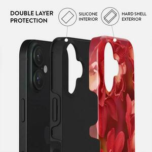 Husa Dual Layer Goddess Energy Burga pentru iPhone 16, Rosu imagine