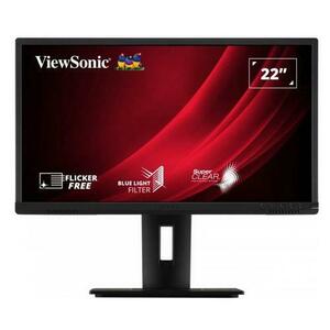 Monitor VA LED Viewsonic 22inch VG2240, Full HD (1920 x 1080), VGA, HDMI, DisplayPort, Pivot (Negru) imagine