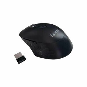 Mouse wireless Spacer SPMO-WS02-BT, 2.4GHz + Bluetooth 5.1, 1600 dpi, Negru imagine