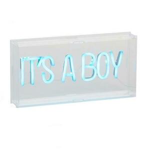 Caseta luminoasa Neon Childhome 30x15 cm, Albastru imagine