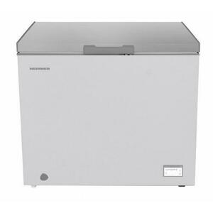 Lada Frigorifica Heinner HCF-HM246CSE++, 246 l, Clasa E, Capacitate de congelare 14kg/24h, Lumina LED, Control electronic, Convertibil frigider/congelator (Argintiu) imagine