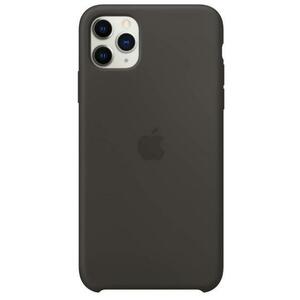 Protectie Spate silicon Apple MX002ZM/A, pentru Apple iPhone 11 Pro Max, Silicon (Negru) imagine