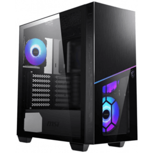 Carcasa MSI MPG SEKIRA 100R, Middle Tower, Tempered glass (Negru) imagine