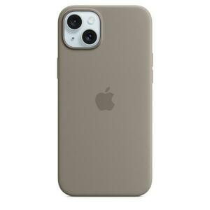 Husa Protectie Spate Apple MXQU3ZM/A pentru iPhone 15 Plus, Silicone Case cu MagSafe (Bej) imagine