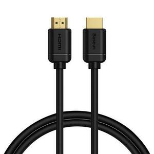 Cablu video Baseus CAKGQ-B01, HDMI tata - HDMI tata, 4K, 60Hz, 3D, HDR, 18Gbps, 2m, Negru imagine